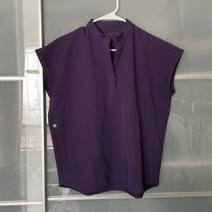 FIGS Rafaela Scrub Top - Deep Purple/Eggplant